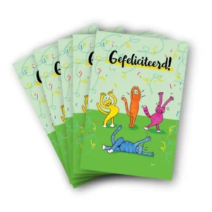 Set van 5 'Gefeliciteerd'